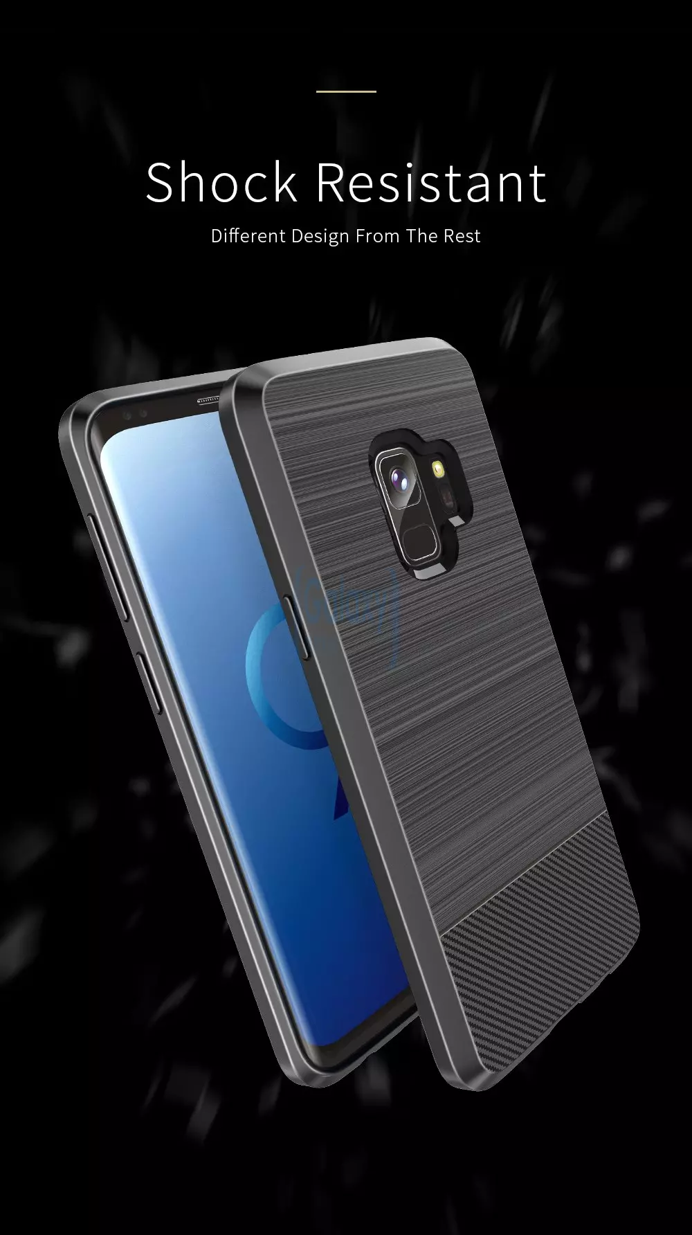 Чехол бампер Dux Ducis Carbon Magnetic Case для Samsung Galaxy S9 Navy Blue (Синий)