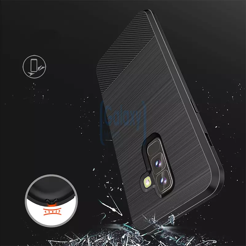 Чехол бампер Dux Ducis Carbon Magnetic Case для Samsung Galaxy J8 Plus 2018 Black (Черный)