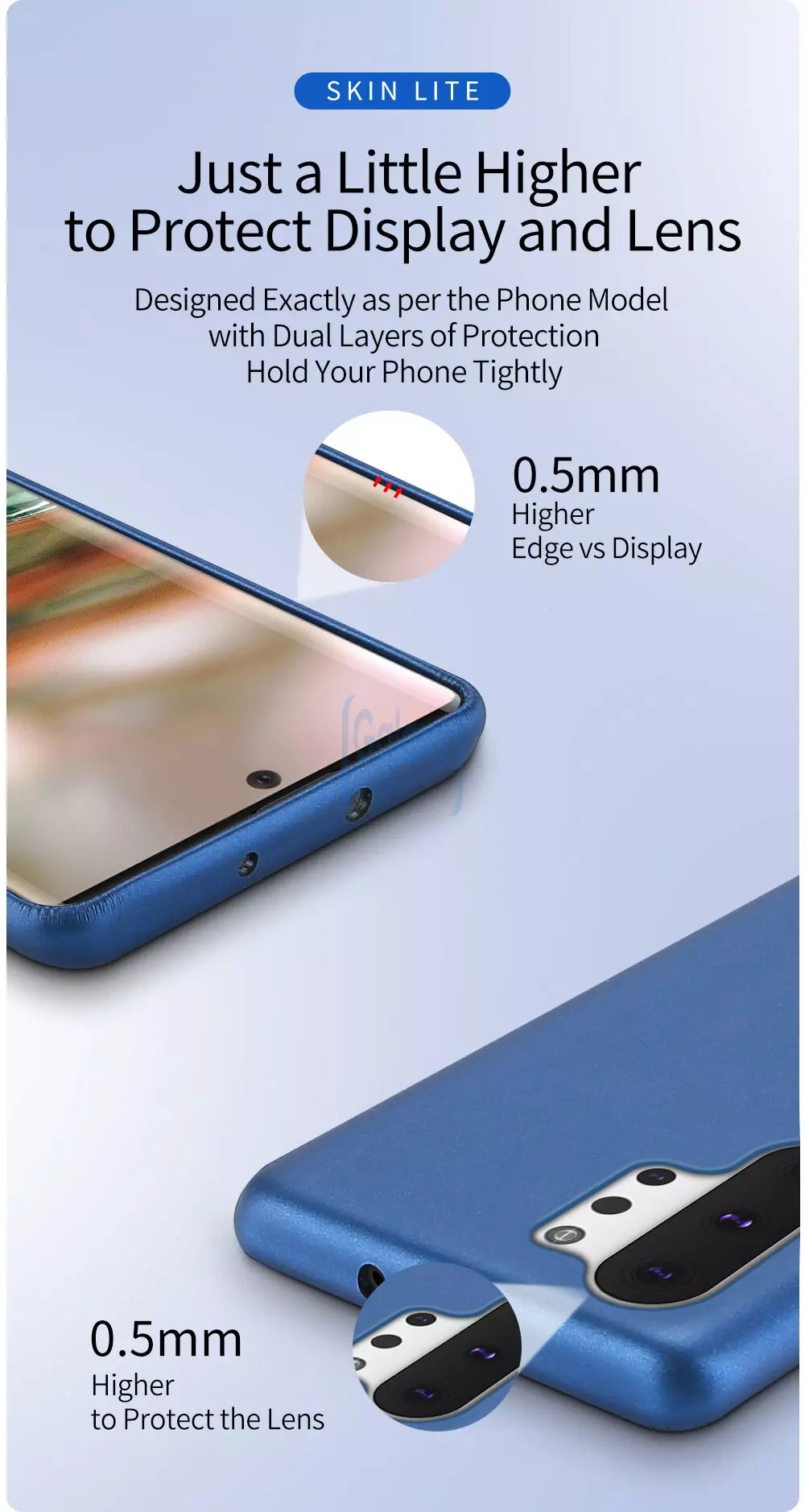 Чехол бампер Dux Ducis Skin Lite для Samsung Galaxy Note 10 Blue (Синий)