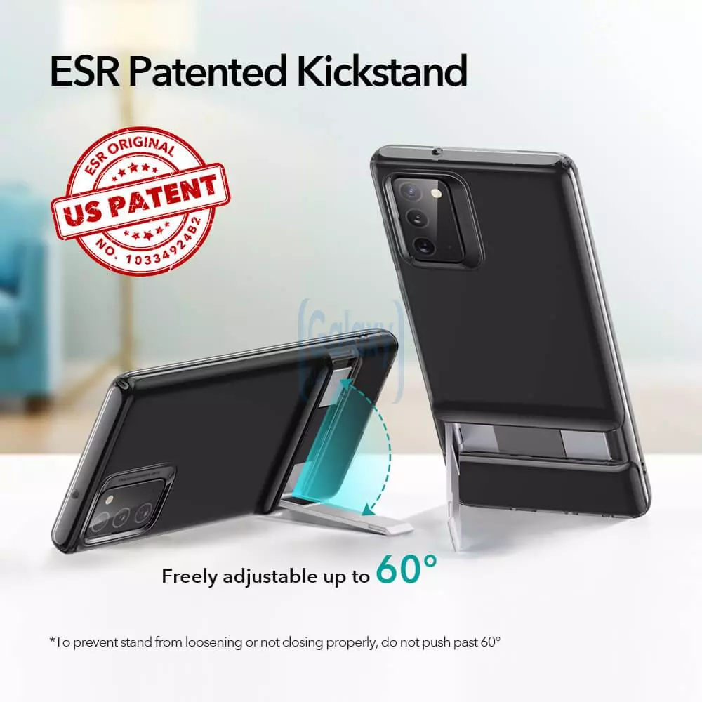 Чехол бампер ESR Air Shield Boost Case для Samsung Galaxy Note 20 Clear White (Прозрачный Белый) 4894240117453