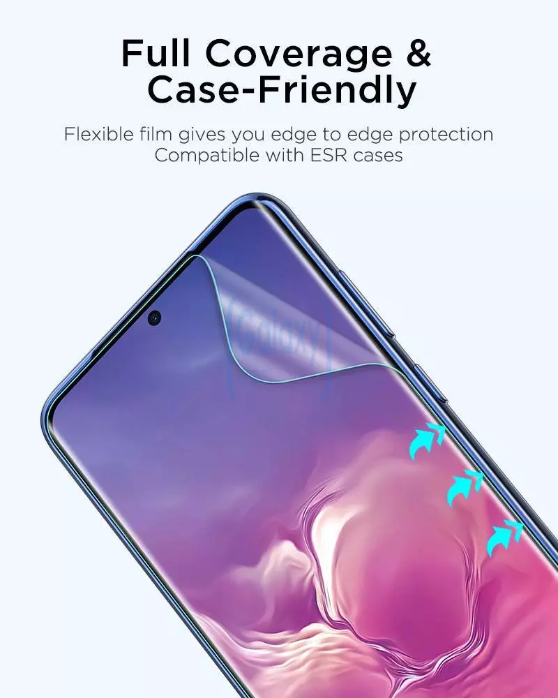 Защитное стекло ESR 3D Full Coverage Liquid Skin Film 2 Pack (2 шт. в комплекте) для Samsung Galaxy S20 Clear (Прозрачный) Защитное стекло ESR 3D Full Coverage Liquid Skin Film 2 Pack (2 шт. в комплекте) для Samsung Galaxy S20 Clear (Прозрачный)