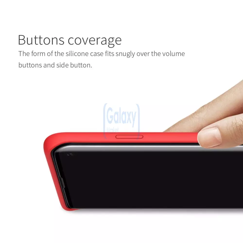 Чехол бампер Nillkin Pure Flex Case для Samsung Galaxy S10 Plus Red (Красный)