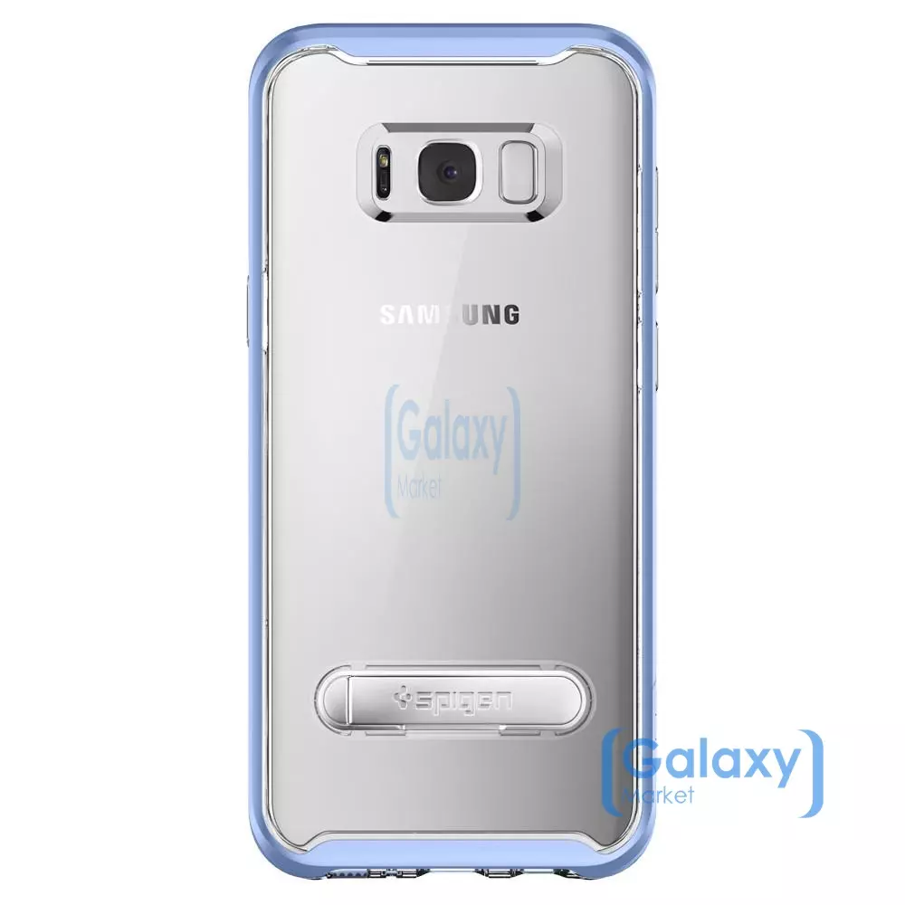 Чехол бампер Spigen Case Crystal Hybrid для Samsung Galaxy S8 lue Coral (Голубой коралл)