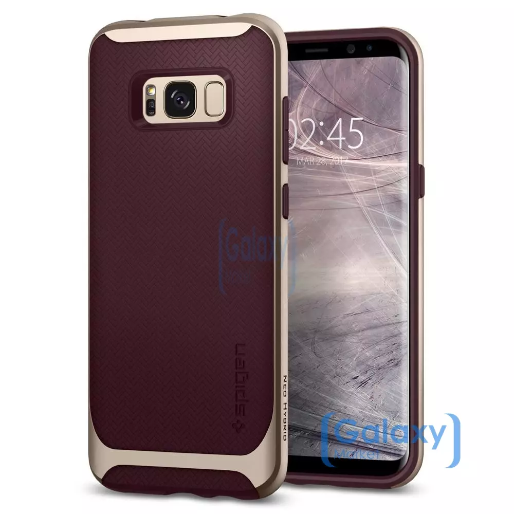 Чехол бампер Spigen Case Neo Hybrid Case для Samsung Galaxy S8 Burgundy (Бургундия)