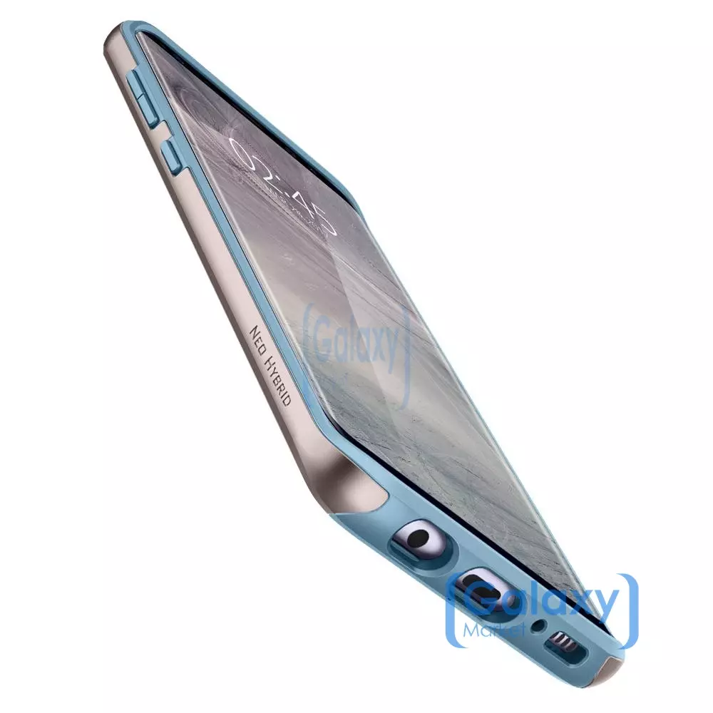 Чехол бампер Spigen Case Neo Hybrid Case для Samsung Galaxy S8 Niagara Blue (Ниагарский голубой)