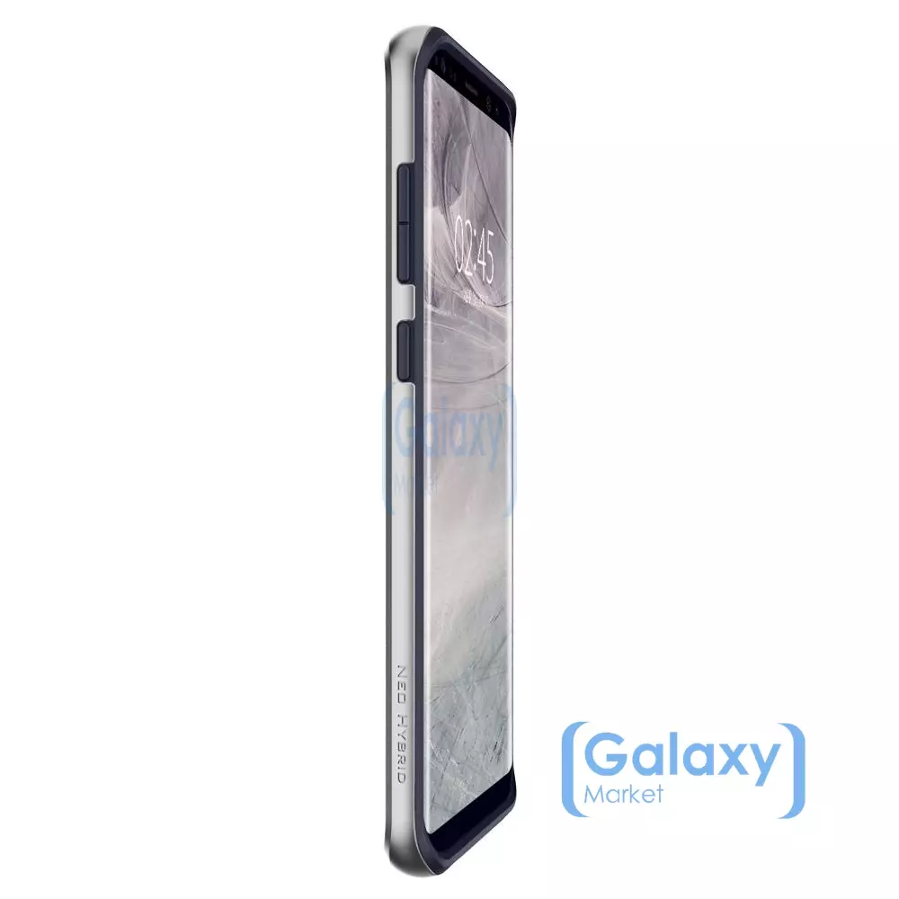 Чехол бампер Spigen Case Neo Hybrid Case для Samsung Galaxy S8 Silver Arctic (Серебряная Арктика)