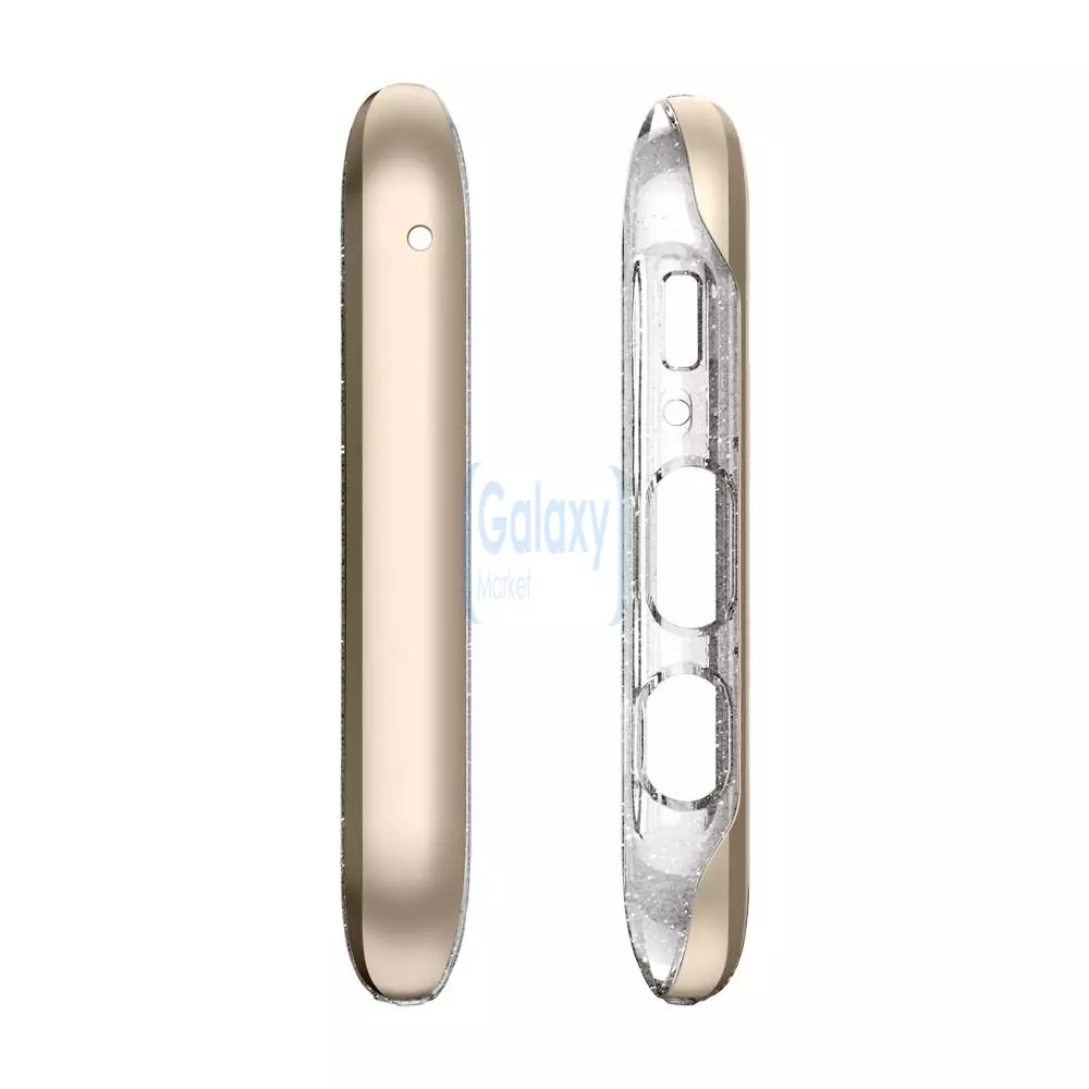 Чехол бампер Spigen Case Neo Hybrid Crystal Glitter для Samsung Galaxy S8 Gold Quartz (Золотой кварц)