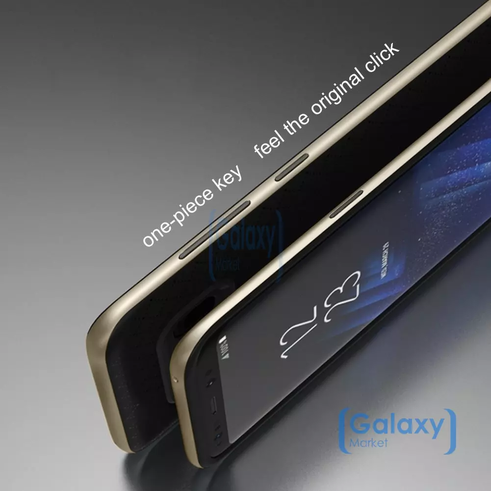 Чехол бампер Ipaky Original Case для Samsung Galaxy S8 Plus Gold (Золотой)
