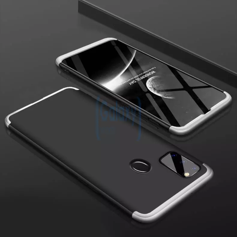 Чехол бампер GKK Dual Armor для Samsung Galaxy M21 Black\Silver (Черный\Серебристый)