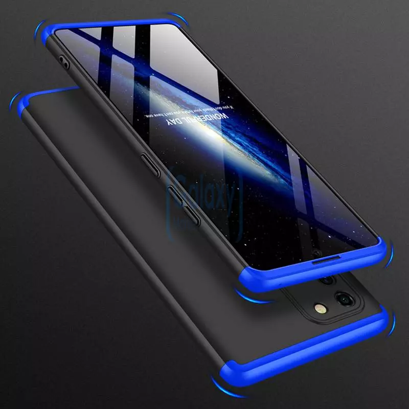 Чехол бампер GKK Dual Armor для Samsung Galaxy S10 Lite Black\Blue (Черный\Синий)