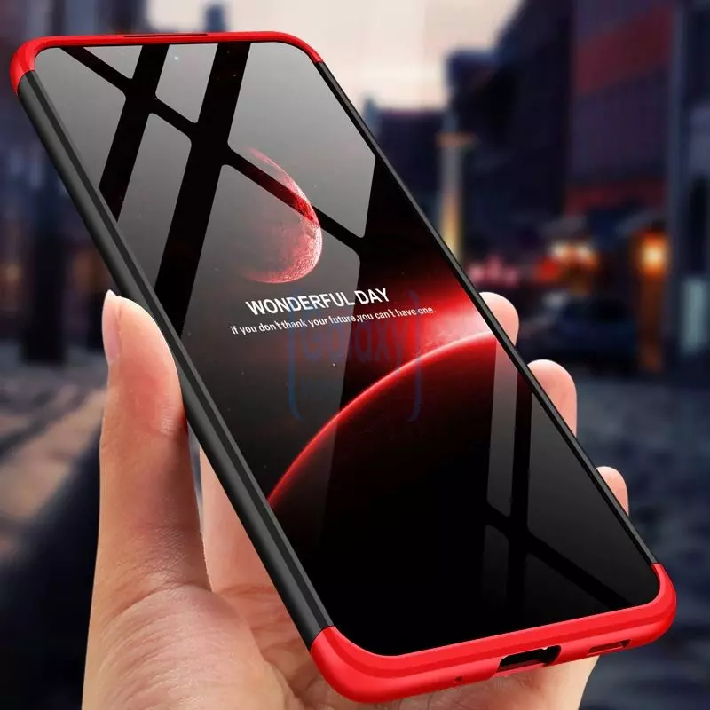 Чехол бампер GKK Dual Armor для Samsung Galaxy S20 Plus Black\Red (Черный\Красный)