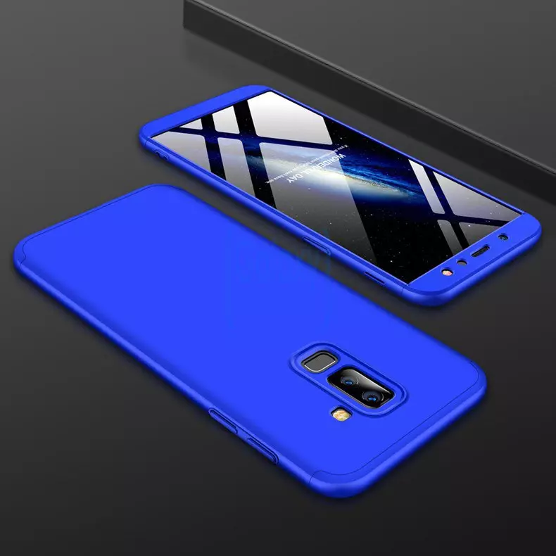 Чехол бампер GKK Dual Armor Case для Samsung Galaxy A6 Plus 2018 Blue (Синий)