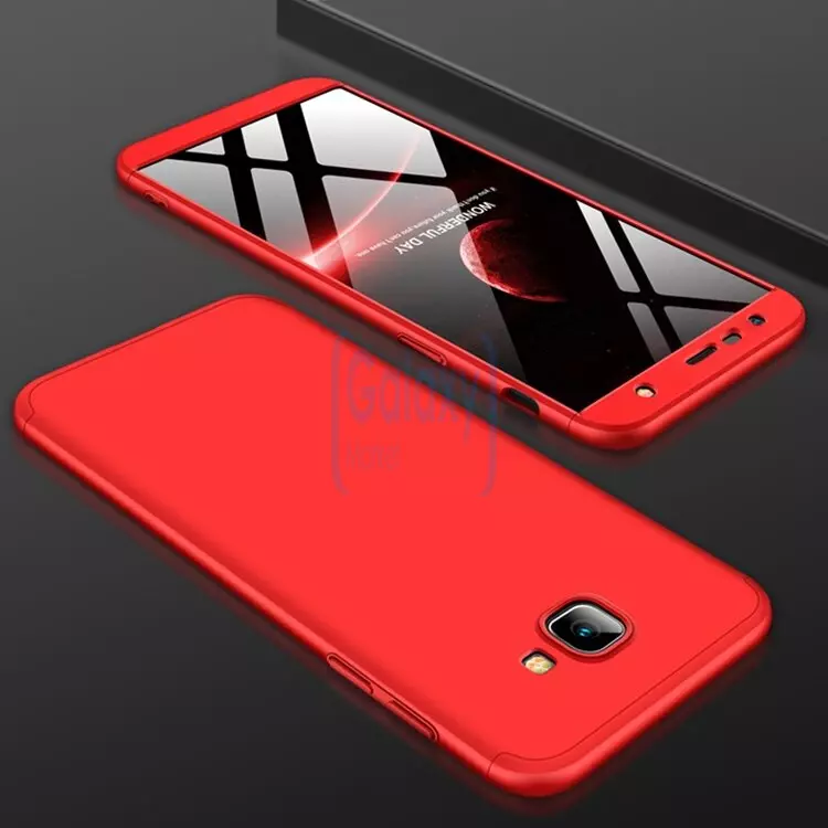 Чехол бампер GKK Dual Armor Case для Samsung Galaxy J4 Core (2018) Red (Красный)