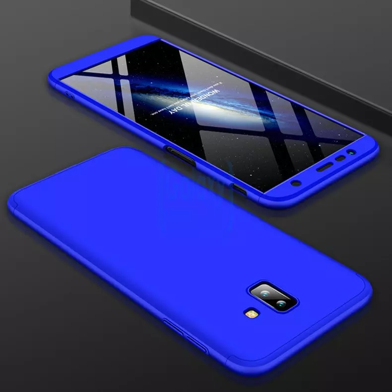 Чехол бампер GKK Dual Armor Case для Samsung Galaxy J6 Plus (2018) Blue (Синий)