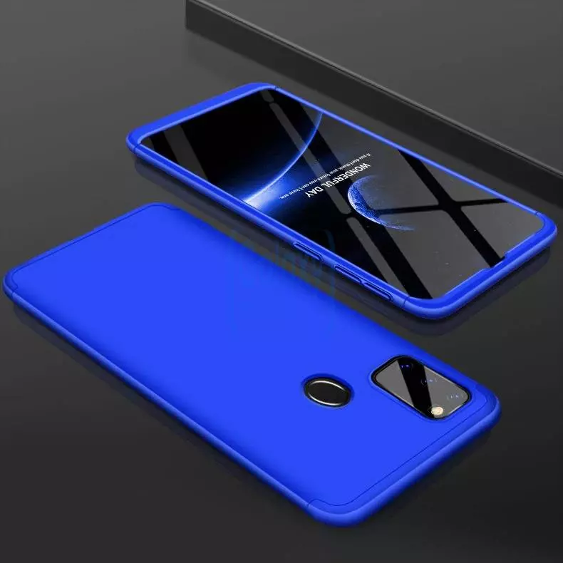 Чехол бампер GKK Dual Armor для Samsung Galaxy M31 Blue (Синий)
