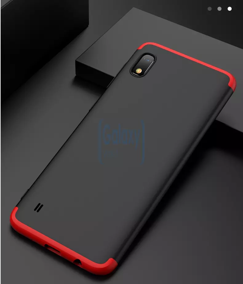 Чехол бампер GKK Dual Armor Case для Samsung Galaxy A20 (2019) Black\Red (Черный\Красный)