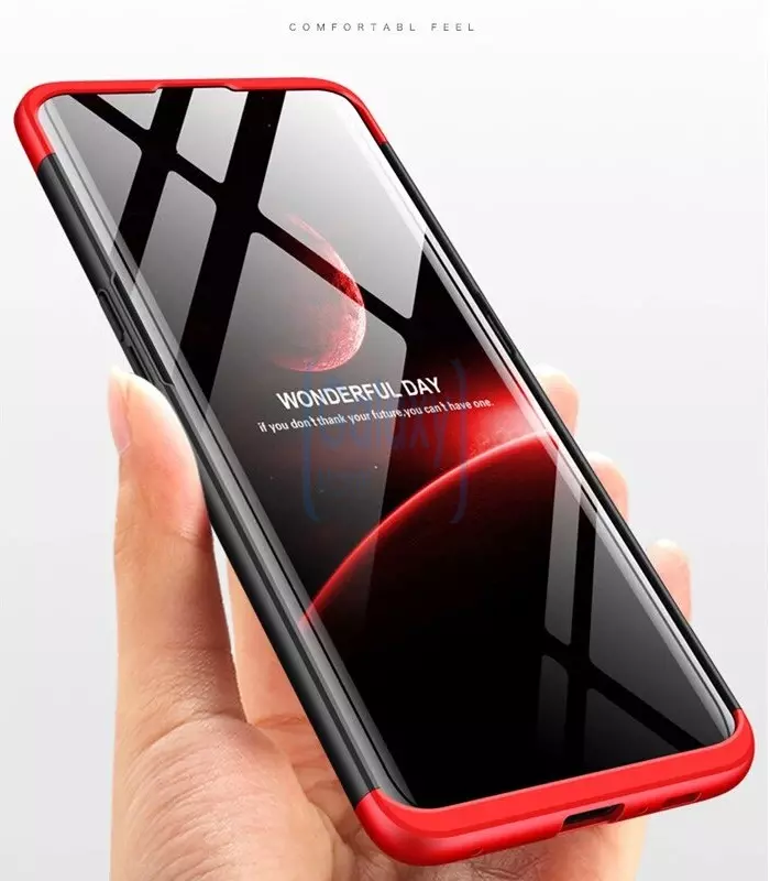 Чехол бампер GKK Dual Armor для Samsung Galaxy A80 Gold (Золотой)