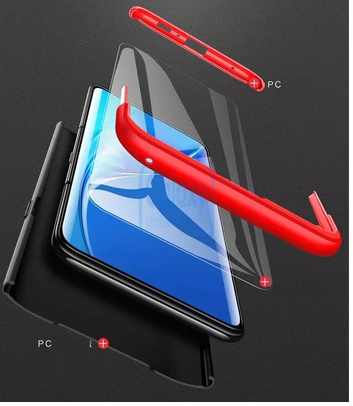 Чехол бампер GKK Dual Armor для Samsung Galaxy A80 Gold (Золотой)