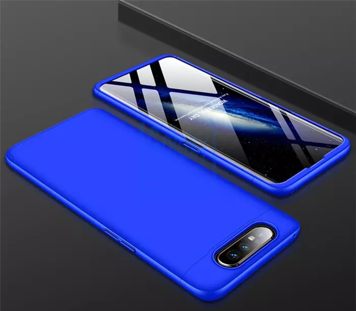 Чехол бампер GKK Dual Armor для Samsung Galaxy A80 Blue (Синий)