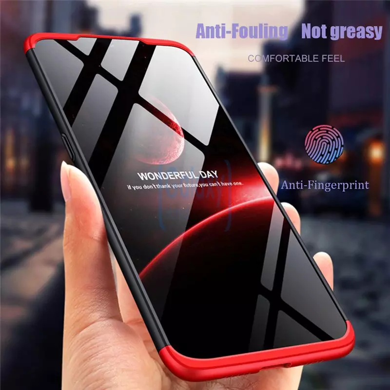 Чехол бампер GKK Dual Armor для Samsung Galaxy Note 10 Black\Red (Черный\Красный)