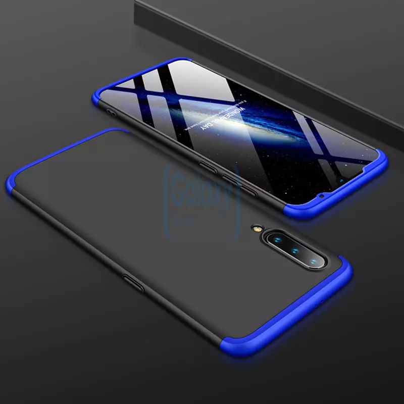 Чехол бампер GKK Dual Armor для Samsung Galaxy Note 10 Black\Blue (Черный\Синий)