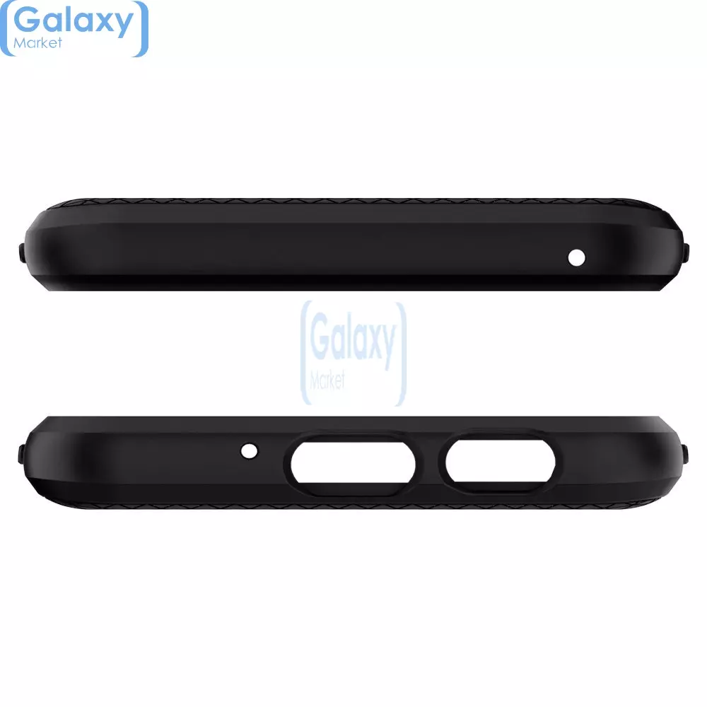 Чехол бампер Spigen Case Liquid Armor Series для Samsung Galaxy A8 Plus Black (Черный)