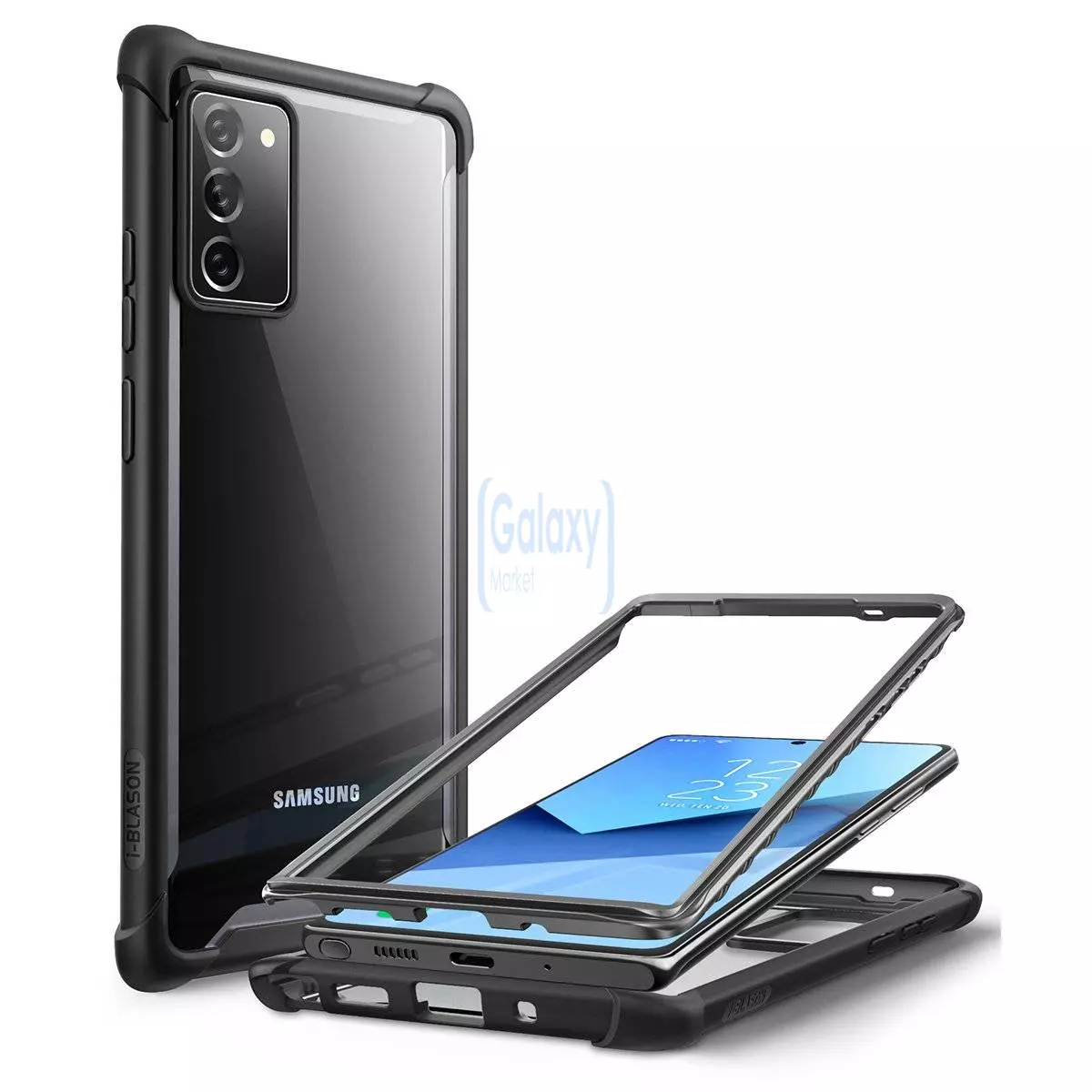 Чехол бампер i-Blason Ares Case для Samsung Galaxy Note 20 Black (Черный) 843439132368