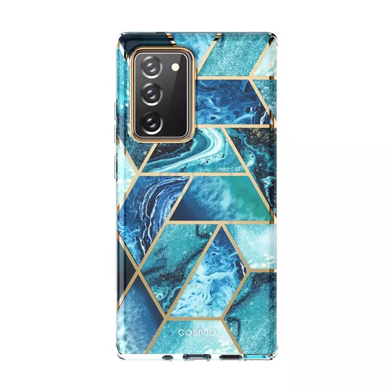 Чехол бампер i-Blason Cosmo для Samsung Galaxy Note 20 Ocean Blue (Океан Синий)