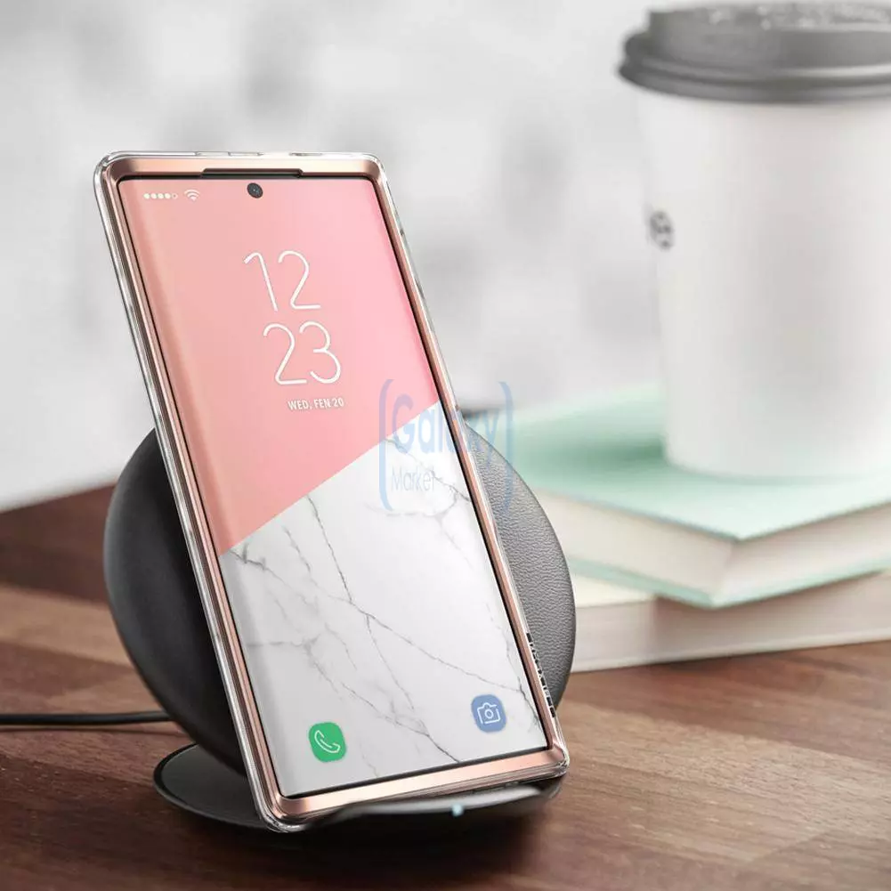 Чехол бампер i-Blason Cosmo для Samsung Galaxy Note 20 Marble Pink (Мрамор Розовый) 843439132344