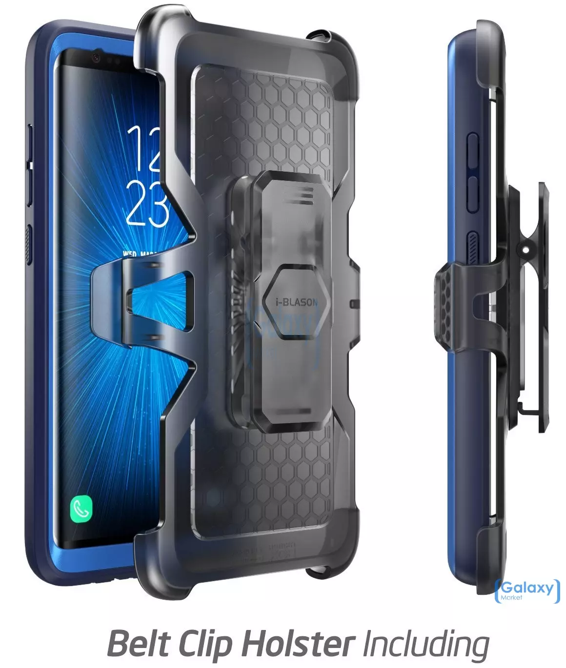 Чехол бампер i-Blason Magma Rugged Holster Case для Samsung Galaxy Note 8 Blue (Синий)