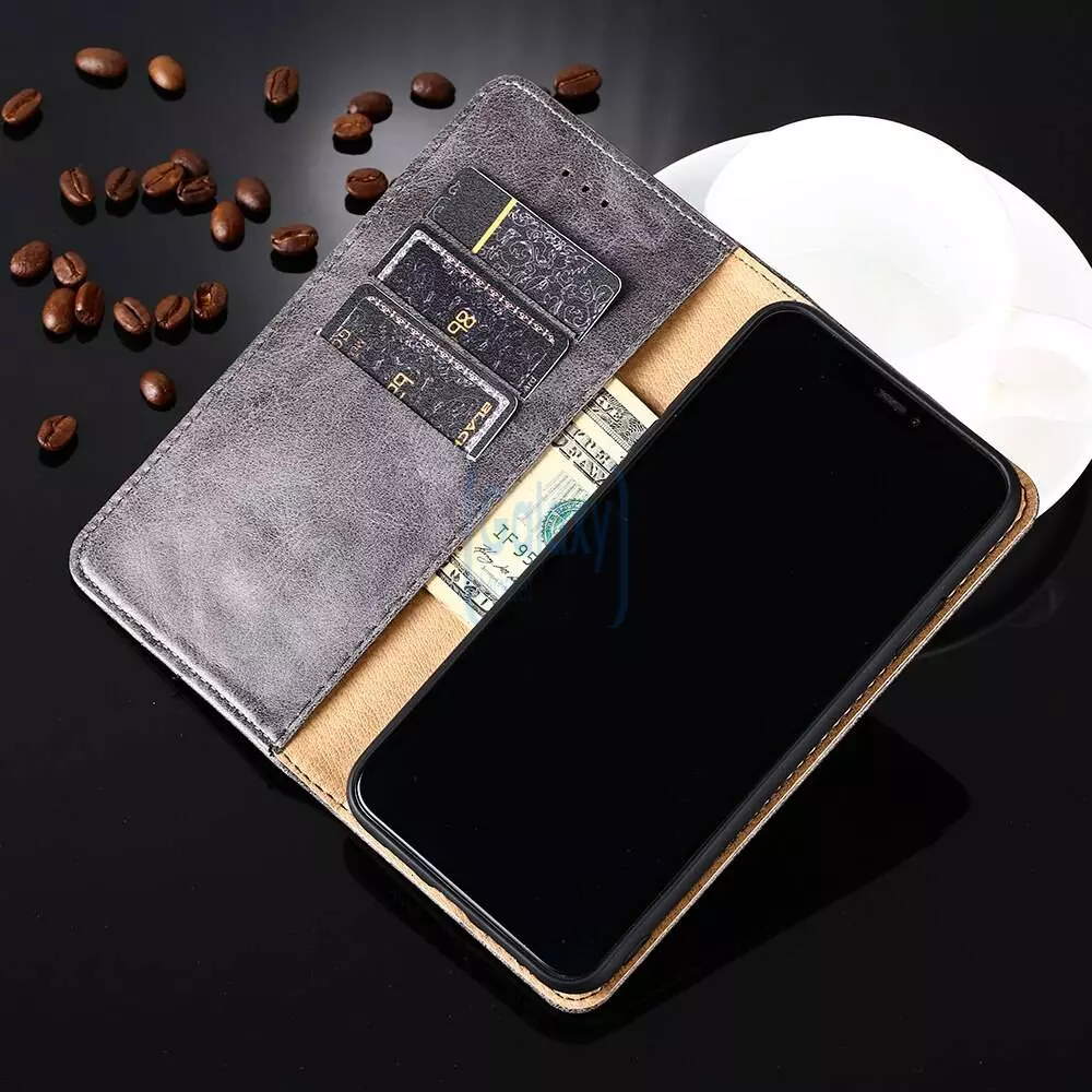 Чохол книжка для Samsung Galaxy A22 5G idools Retro Black (Чорний)