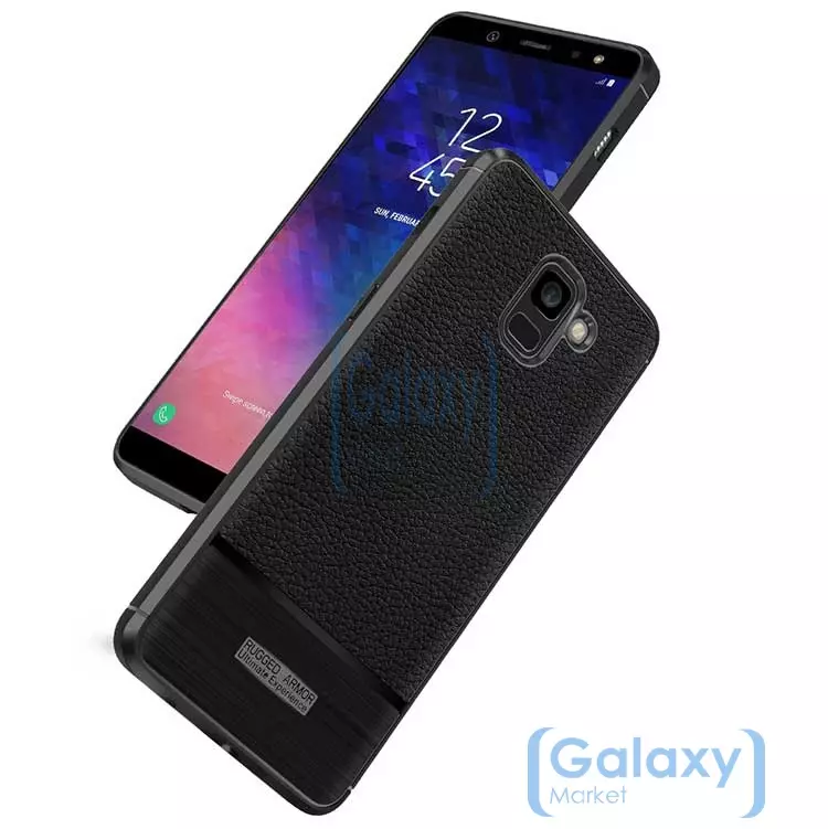 Чехол бампер IDOOLS Leather Fit Case для Samsung Galaxy A6 2018 Brown (Коричневый)