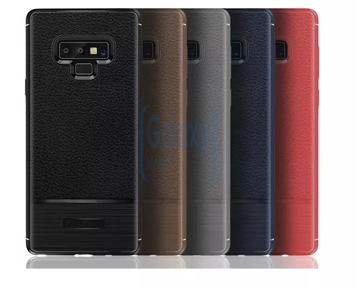 Чехол бампер IDOOLS Leather Fit Case для Samsung Galaxy Note 9 Gray (Серый)
