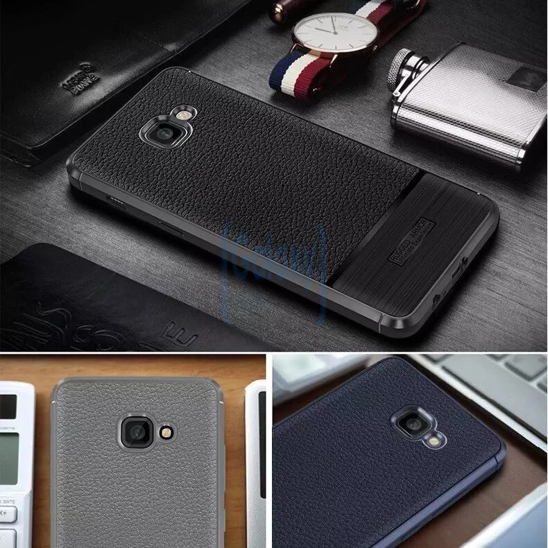 Чехол бампер IDOOLS Leather Fit Case для Samsung Galaxy Note 9 Gray (Серый)