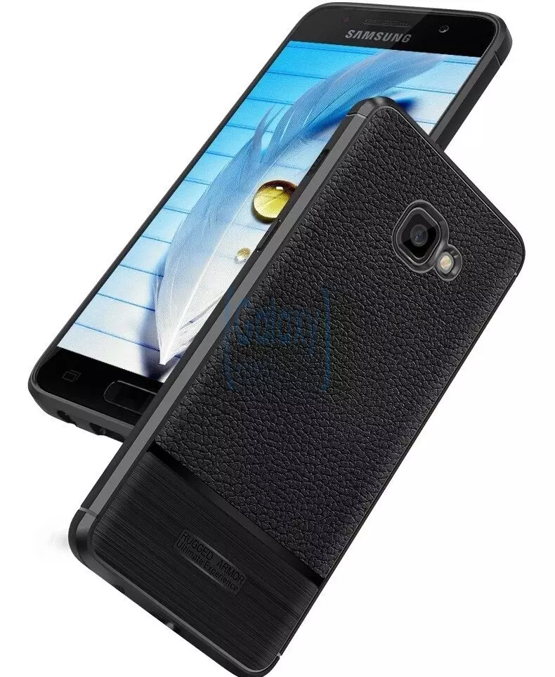 Чехол бампер IDOOLS Leather Fit Case для Samsung Galaxy Note 9 Navy Blue (Синий)