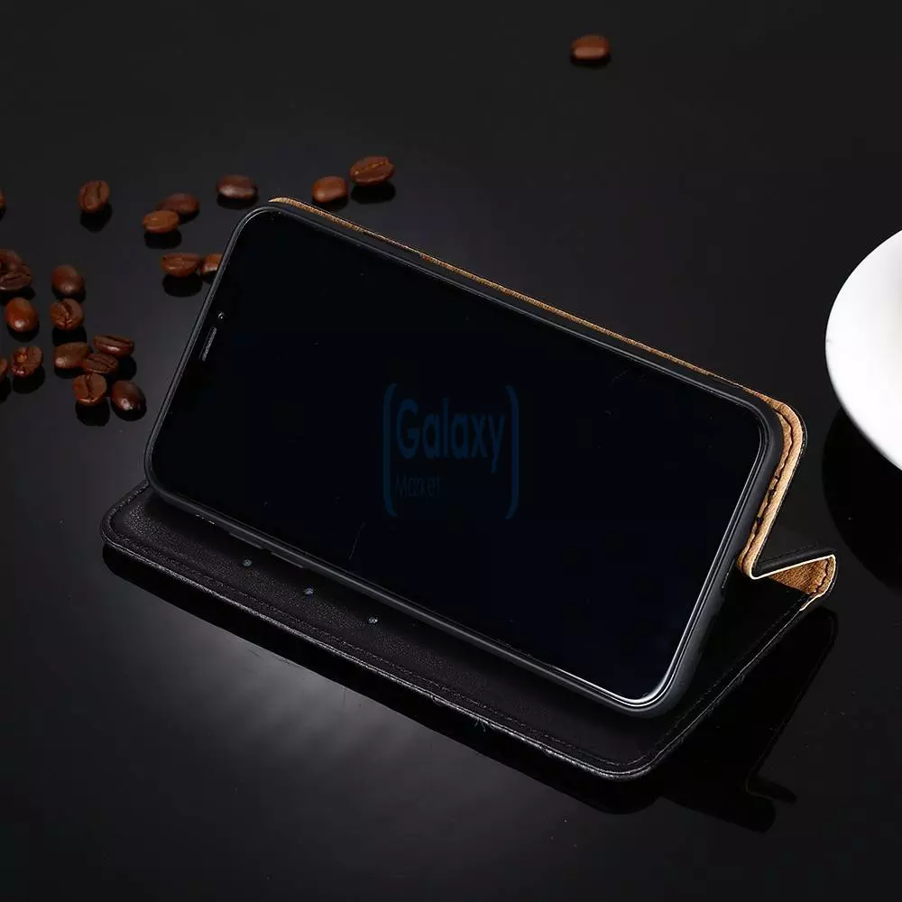Чехол книжка IDOOLS Retro Case для Samsung Galaxy Note 20 Black (Черный)