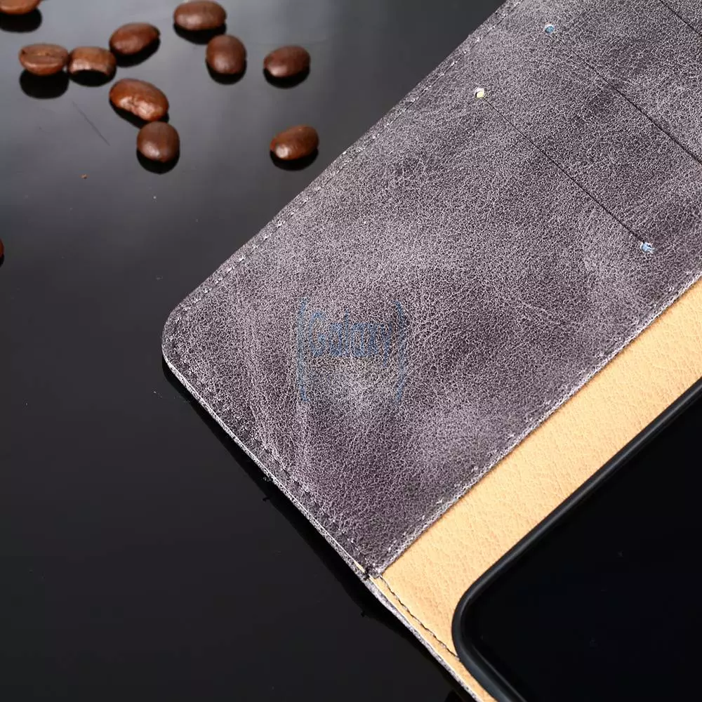 Чехол книжка IDOOLS Retro Case для Samsung Galaxy Note 20 Gray (Серый)