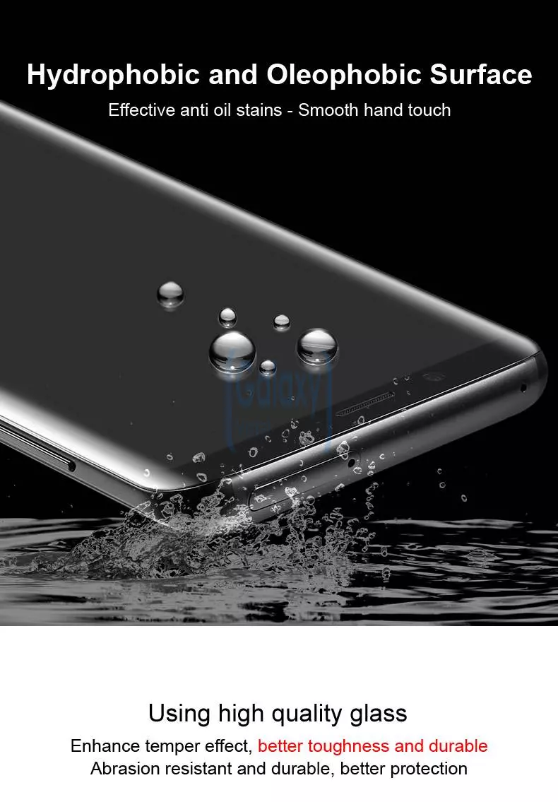 Защитное стекло Imak Full Cover Glass для Samsung Galaxy S20 Plus Black (Черный)