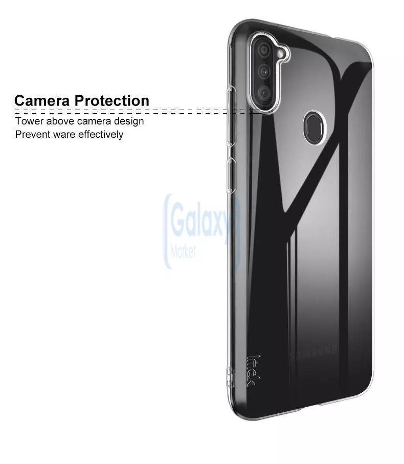 Чехол бампер Imak Air Case для Samsung Galaxy M11 Transparent (Прозрачный)