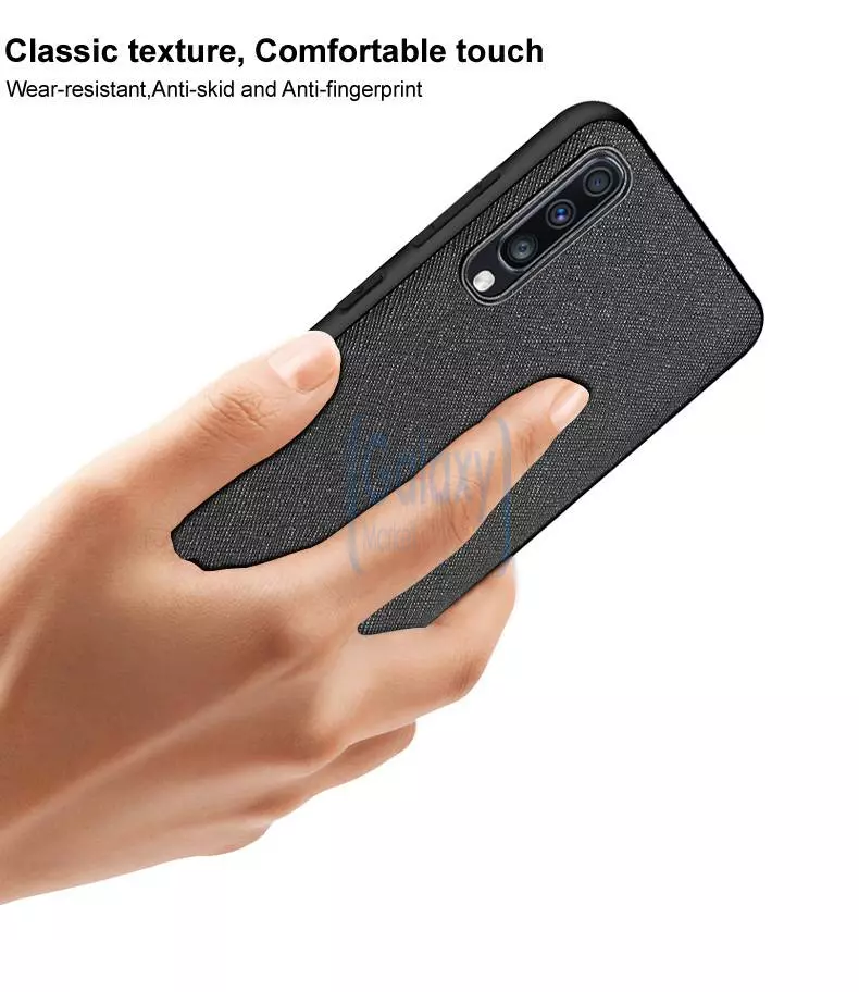 Чехол бампер Imak LX-5 Suede Imitation Case для Samsung Galaxy A70s Cross Pattern (Крест Узор)