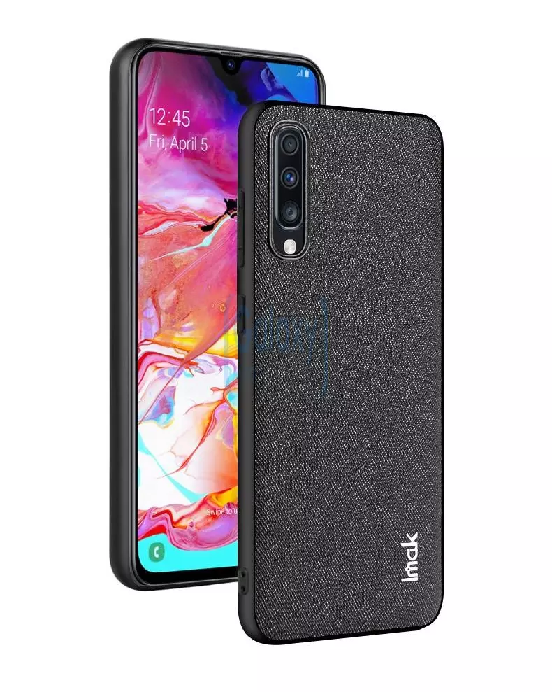 Чехол бампер Imak LX-5 Suede Imitation Case для Samsung Galaxy A70s Cross Pattern (Крест Узор)