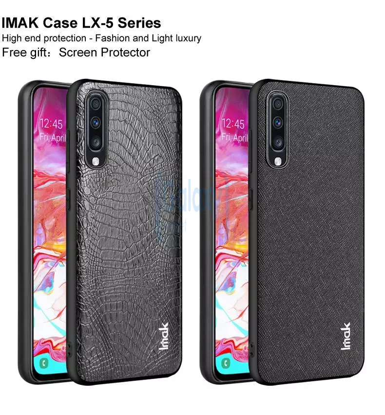 Чехол бампер Imak LX-5 Suede Imitation Case для Samsung Galaxy A70s Cross Pattern (Крест Узор)
