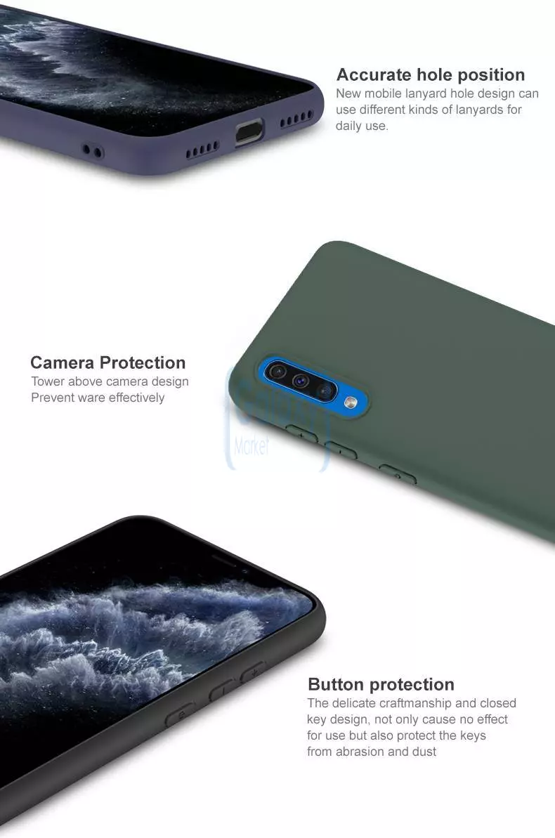 Чехол бампер Imak UC-1 Series для Samsung Galaxy A50s Blue (Синий)