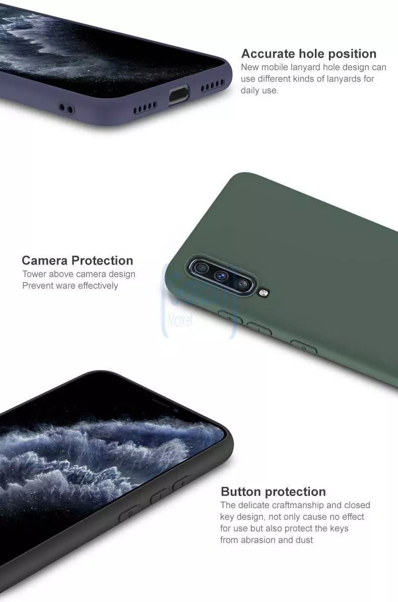 Чехол бампер Imak UC-1 Series для Samsung Galaxy A70 Green (Зеленый)