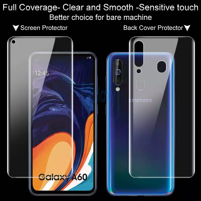 Защитная пленка Imak Hydrogel Screen & Back Protector 2 шт. для Samsung Galaxy A20s Защитная пленка Imak Hydrogel Screen & Back Protector 2 шт. для Samsung Galaxy A20s