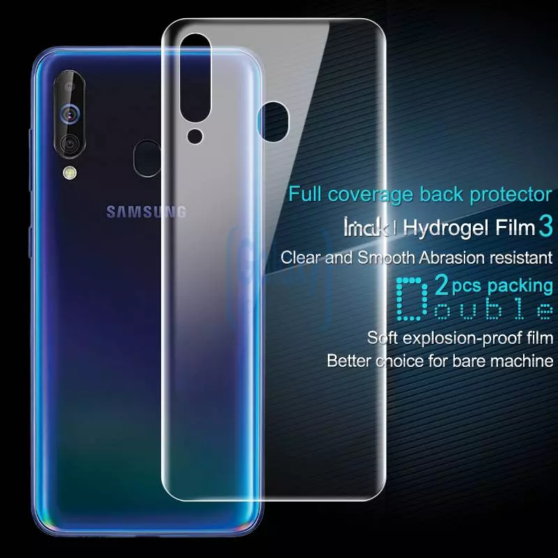 Защитная пленка Imak Hydrogel Screen & Back Protector 2 шт. для Samsung Galaxy A20s Защитная пленка Imak Hydrogel Screen & Back Protector 2 шт. для Samsung Galaxy A20s