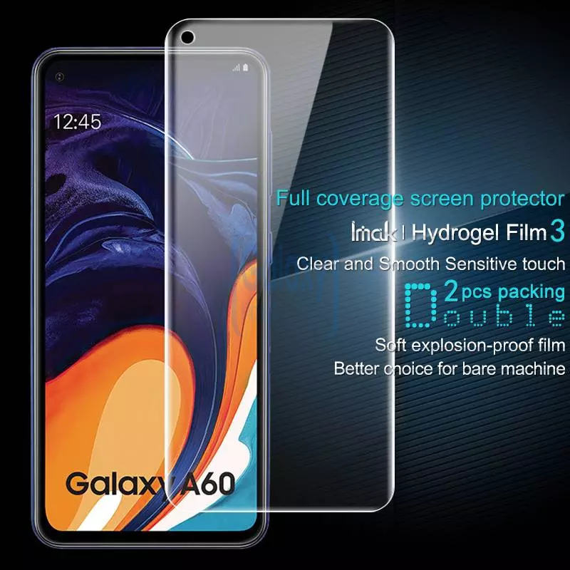 Защитная пленка Imak Hydrogel Screen & Back Protector 2 шт. для Samsung Galaxy A20s Защитная пленка Imak Hydrogel Screen & Back Protector 2 шт. для Samsung Galaxy A20s