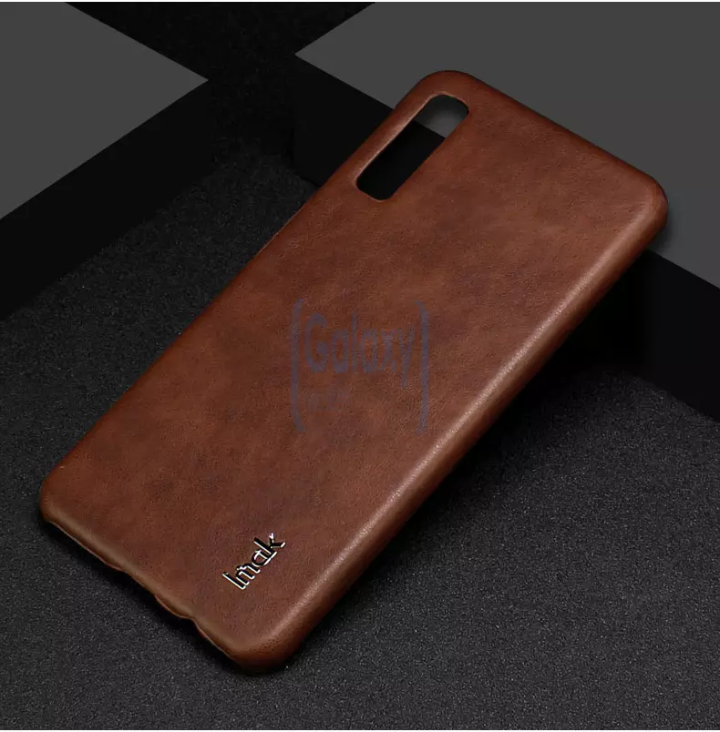 Чехол бампер Imak Leather Fit для Samsung Galaxy A7 2018 Brown (Коричневый)