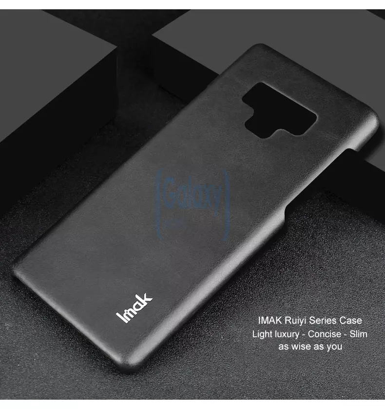 Чехол бампер Imak Leather Fit для Samsung Galaxy Note 9 Black (Черный)
