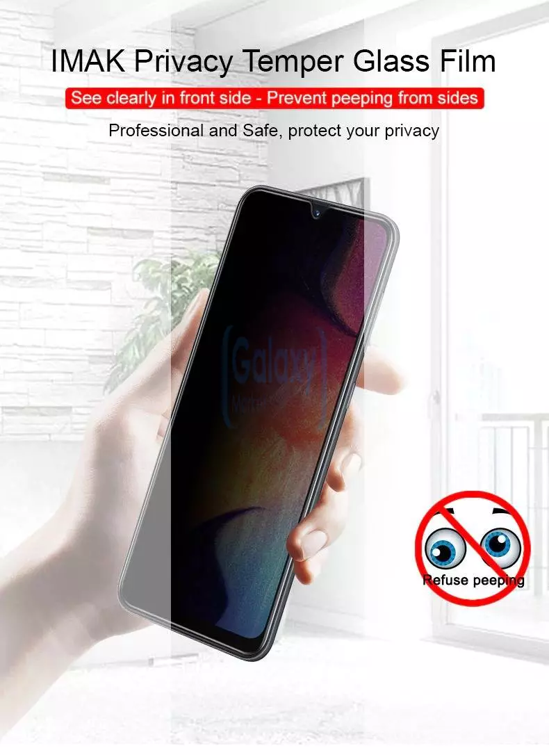 Защитное стекло Imak Privacy Tempered Glass 3D для Samsung Galaxy A20e